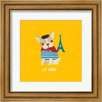 Framed Good Dogs French Bulldog Bright