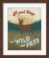 Framed 'Discover the Wild II' border=