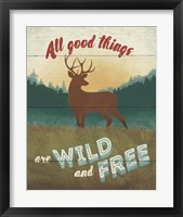 Framed 'Discover the Wild II' border=