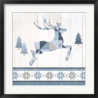 Nordic Geo Lodge Deer III Framed Print