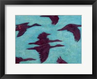 Flying Silhouettes II Framed Print