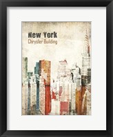 Framed New York Grunge IV