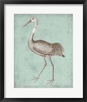 Sepia & Spa Heron IV Framed Print