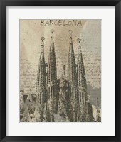 Remembering Barcelona Framed Print