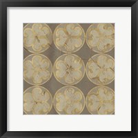 Golden Trellis IX Framed Print