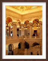 Framed USA, Washington DC, Library of Congress interior