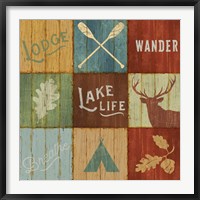 Lake Lodge VII Framed Print