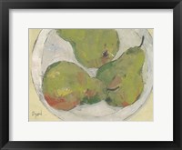 Plate with Pear Framed Print