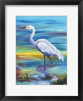 Framed Yellow Heron II