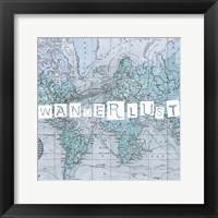 Framed Map Words V