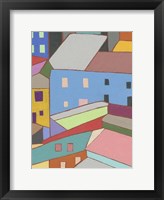 Rooftops in Color I Framed Print