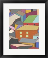 Rooftops in Color III Framed Print