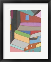 Rooftops in Color VI Framed Print