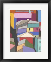 Rooftops in Color IX Framed Print