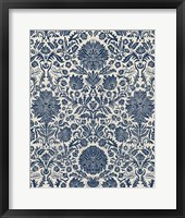 Framed Baroque Tapestry in Navy I