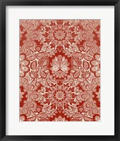 Baroque Tapestry in Red II Framed Print