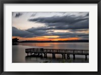 Framed Lake Sunset