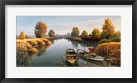 Framed Sul Fiume Boats