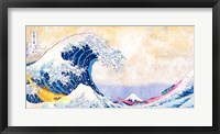 Framed Hokusai's Wave 2.0 (Detail)