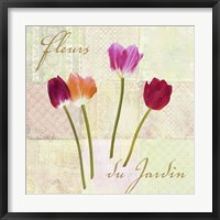 Framed Fleurs du Jardin
