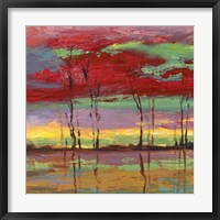 Tramonto sul Bosco II Framed Print