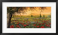 Pianura in Fiore I Framed Print