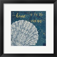 Framed 'Coastal Lace III' border=