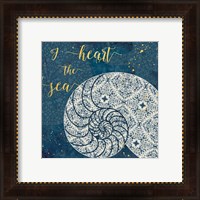 Framed 'Coastal Lace IV' border=