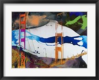 Framed San Francisco Bridge Abstract I