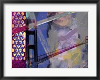 Framed San Francisco Bridge Abstract II