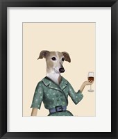 Framed Greyhound Wine Snob