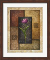 Framed Violet Tulip