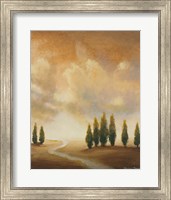 Framed 'Open Sky I' border=