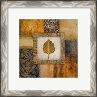 Framed 'Fallen Leaf III (yellow)' border=