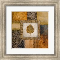 Framed 'Fallen Leaf III (yellow)' border=