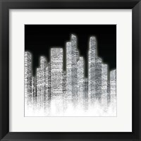 Black and White City I Framed Print