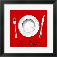 Framed Bon Appetit