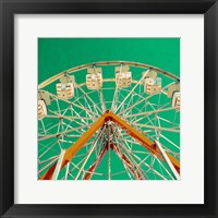 Framed Green Ferris Wheel