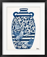 The Indigo Pottery I Framed Print