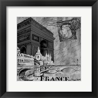 Framed Parisian Wall Black II