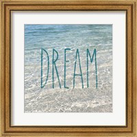 Framed 'Dream In The Ocean' border=