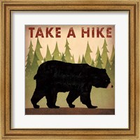 Framed Take a Hike Black Bear