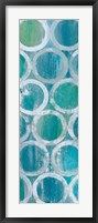 Stack of Tubes Blue II Framed Print
