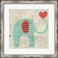 Framed 'Ada's Elephant' border=