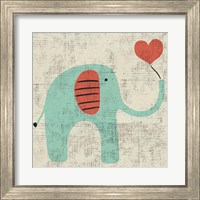 Framed 'Ada's Elephant' border=