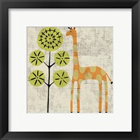 Framed 'Ada's Giraffe' border=