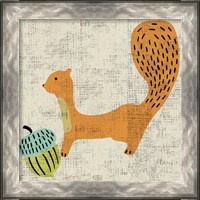 Framed 'Ada's Squirrel' border=