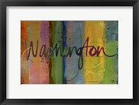 Framed Abstract Washington