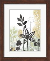 Framed Sketchbook Garden I