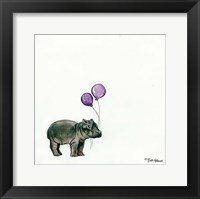 Framed Nursery Hippo